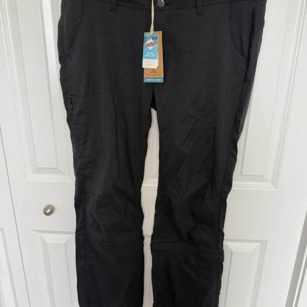 prAna Halle convertible Pant Mid Rise relaxed fit size 14 Black